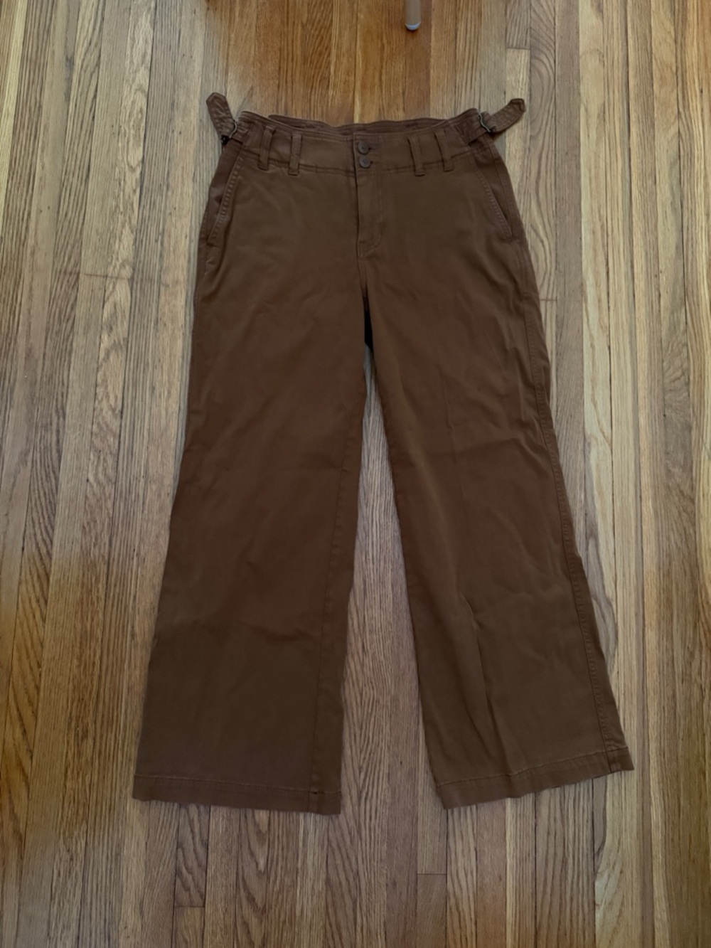 Liverpool High Rise Cinch Waist Wide Leg Pant - Jasper Brown - Size 6/28 - Picture 4 of 10